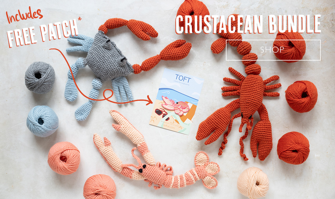 Free patch crustacean bundle toft crochet